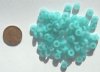 100 3x7mm Rough Cut Milky Turquoise Spacers